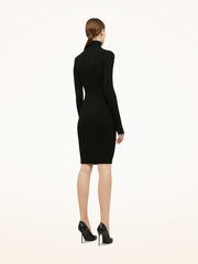Luxurious Ribbed Wool Dress