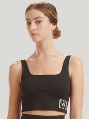 Seamless Sports Bra with Dual Scoop Neck