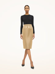 Modern Vegan Leather Skirt