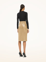 Modern Vegan Leather Skirt
