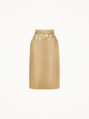 Modern Vegan Leather Skirt