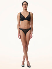 Floral Lace Thong Delicate Details