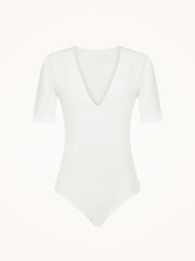 Deep V Neckline String Bodysuit