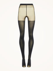 Shimmering Sheer Tights with Glitter Panels
