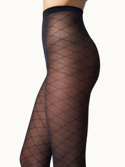 Delicate Jacquard Net Tights