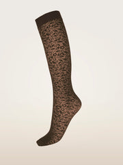 Floral Knee Highs Blooming Elegance