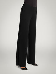 Luxury Cashmere Trousers with Flowing Wide Legs