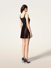 Smooth Flared Mini Skirt