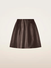 Smooth Flared Mini Skirt