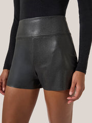 Snakeskin Pattern Shorts Sophisticated Textures