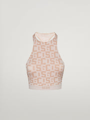 Sleek Monogram Crop Top