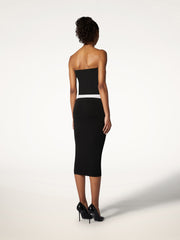 Sensual Sheer Velvet Tube Dress