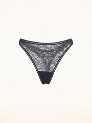 Floral Lace Thong Delicate Details
