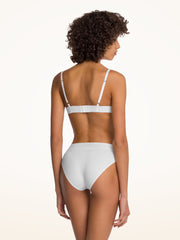 Soft Ribbed Cotton Bikini Briefs