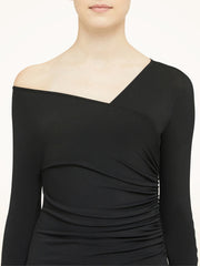 Asymmetric Draped Bodysuit
