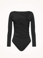 Asymmetric Draped Bodysuit