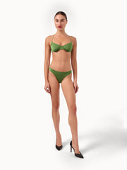 Shimmering Minimalist Bikini Bottom