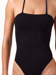 Ribbed Seamless Swimsuit Convertible Beach Style